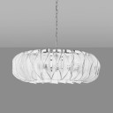 Williams Sonoma - Murano Round Petal Chandelier Clear